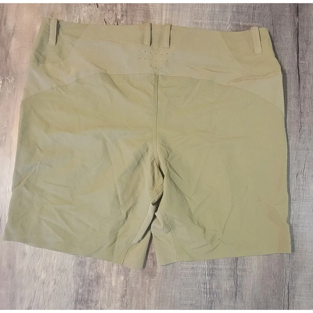 The North Face Mens Kilowatt Hiking Shorts Green Honeycomb Texture Size 38 CH4A